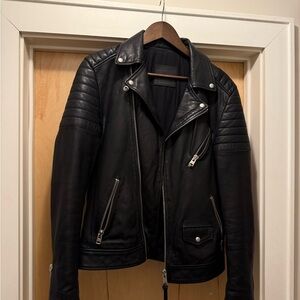 Black Leather Biker Jacket